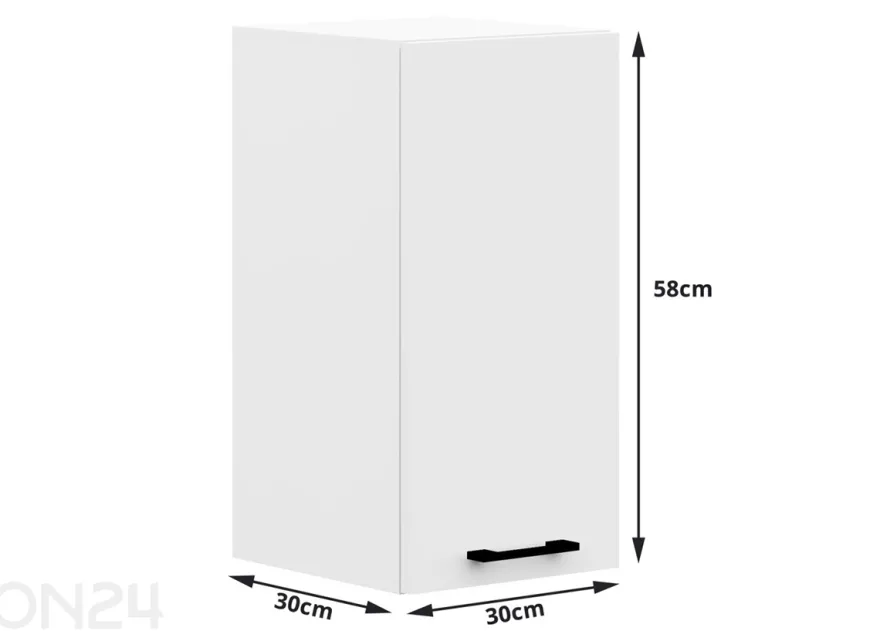 Keittiökalusteet Visby 270/300 cm