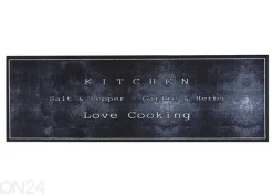 Keittiön matto Cook & Wash Love Cooking Black
