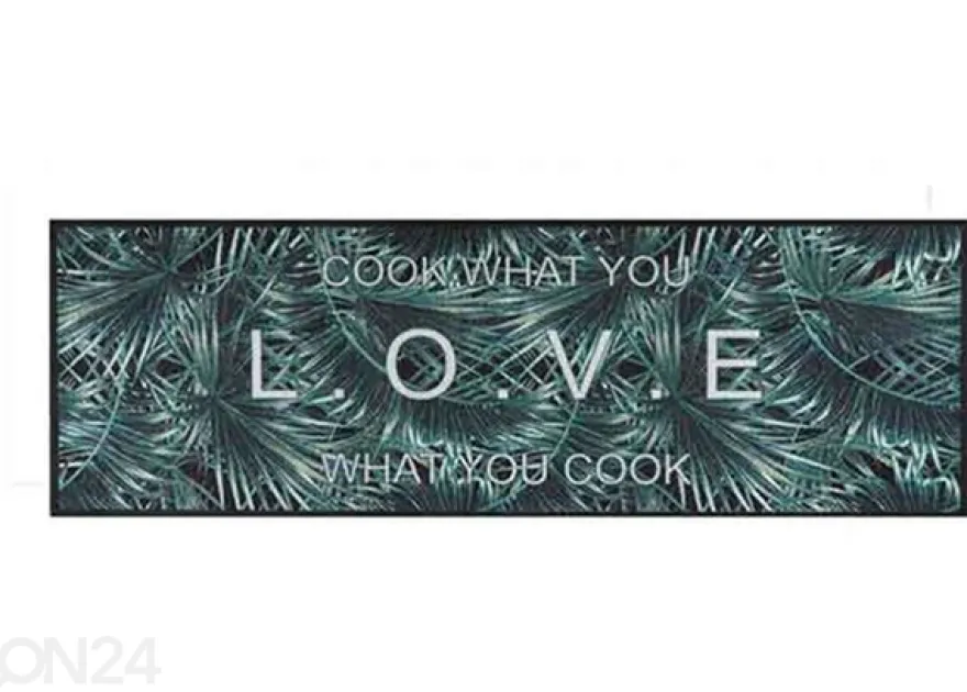 Keittiön matto Cook & Wash Love What You Cook