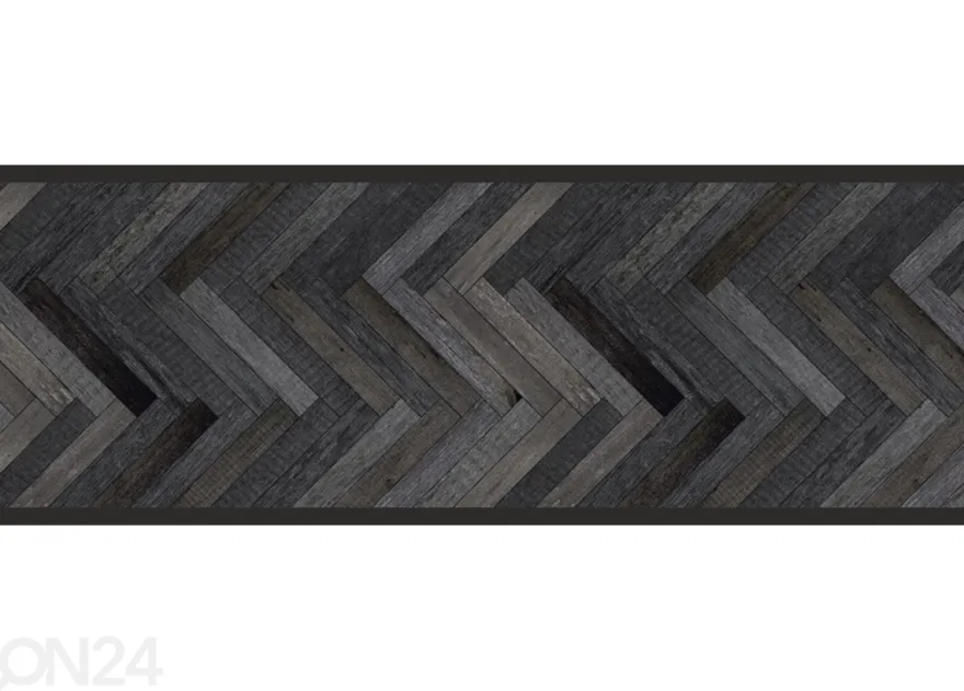 Keittiön matto Herringbone Anthra 50x150cm