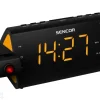 Kelloradio Sencor SRC330OR, musta/ oranssi