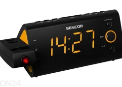 Kelloradio Sencor SRC330OR, musta/ oranssi