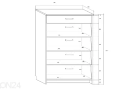 Kenkäkaappi 76 cm