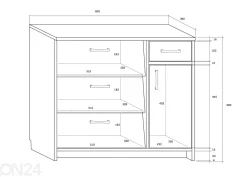 Kenkäkaappi 80 cm