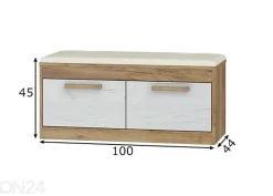 Kenkäkaappi Cobhy 100 cm