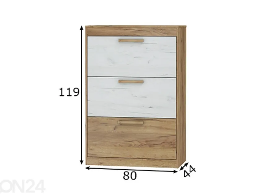 Kenkäkaappi Cobhy 80 cm