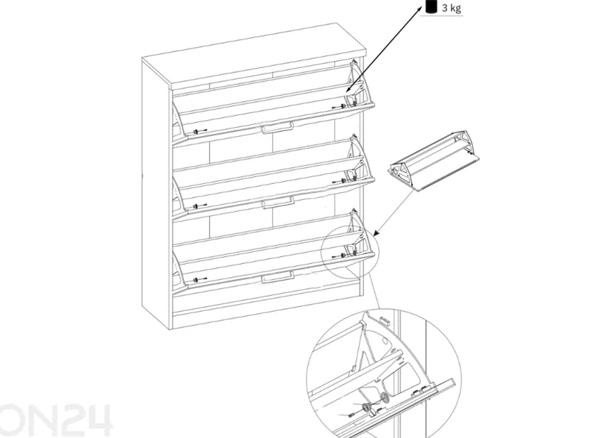 Kenkäkaappi Doorset
