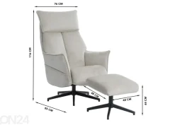 Kääntyvä recliner mekanismituoli + rahi
