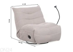 Kääntyvä recliner mekanismituoli