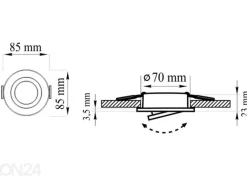 Kohdevalaisin Sun Olal LED 3 kpl
