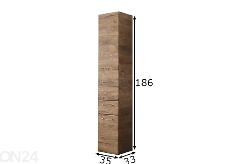 Korkea kylpyhuoneen kaappi 943