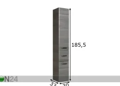 Korkea kylpyhuoneen kaappi 328