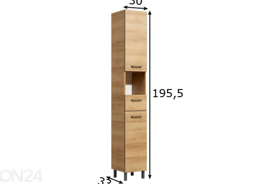 Korkea kylpyhuoneen kaappi 919