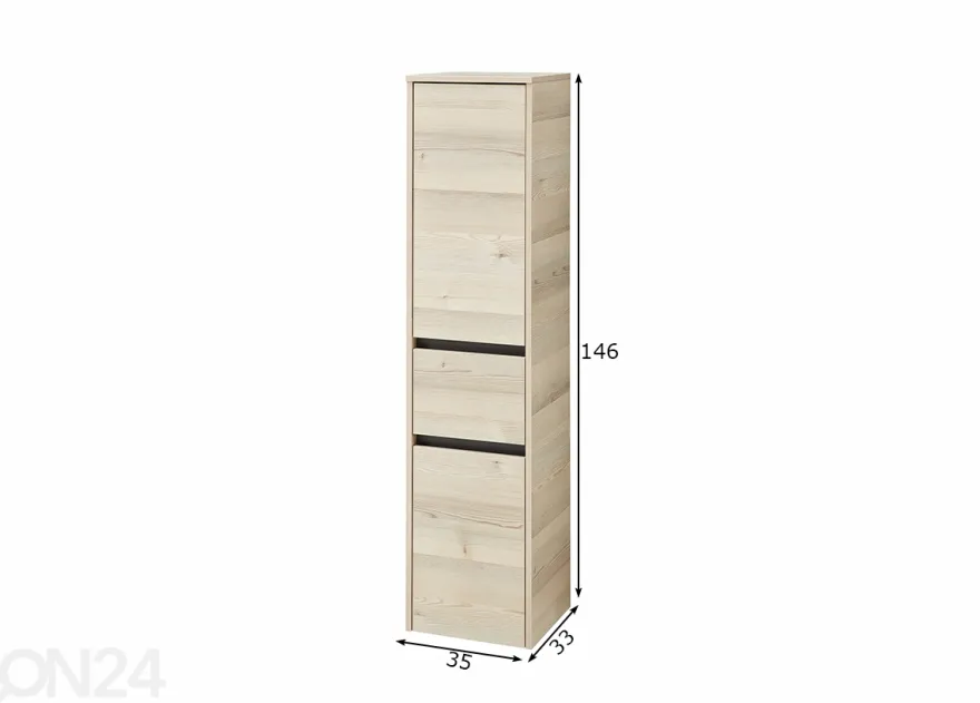 Korkea kylpyhuoneen kaappi 393
