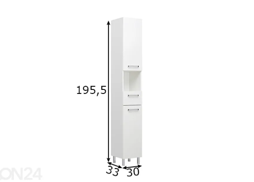 Korkea kylpyhuoneen kaappi 312