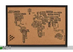 Korkkitaulu WORLD LETTERS