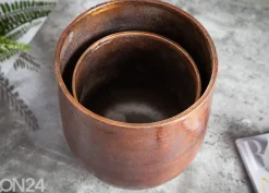 Kukkaruukut Copper L, 2 kpl