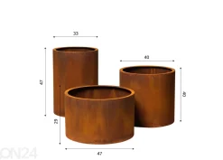 Kukkaruukut Petteri Wiimaa Corten Little Sisters