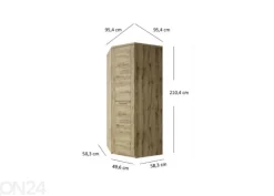 Kulmavaatekaappi Doorset