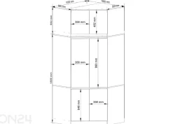 Kulmavaatekaappi S100 II