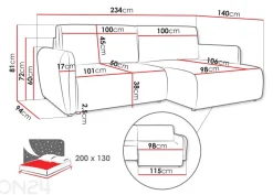 Kulmavuodesohva Colorado