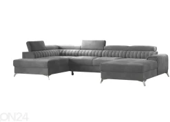Kulmavuodesohva vuodevaatelaatikolla