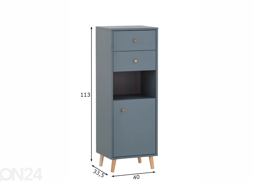 Kylpyhuoneen alakaappi Bjarne 40 cm