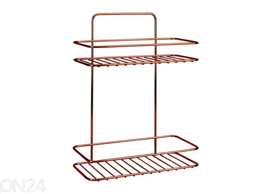 Kylpyhuoneen hylly Reflex 2x, 26x13x35 cm, pronssi