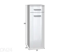 Kylpyhuoneen kaappi 30 cm