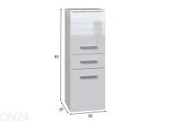 Kylpyhuoneen kaappi 30 cm