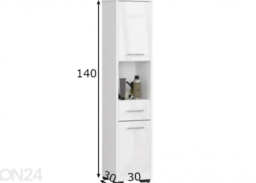 Kylpyhuoneen kaappi Fin