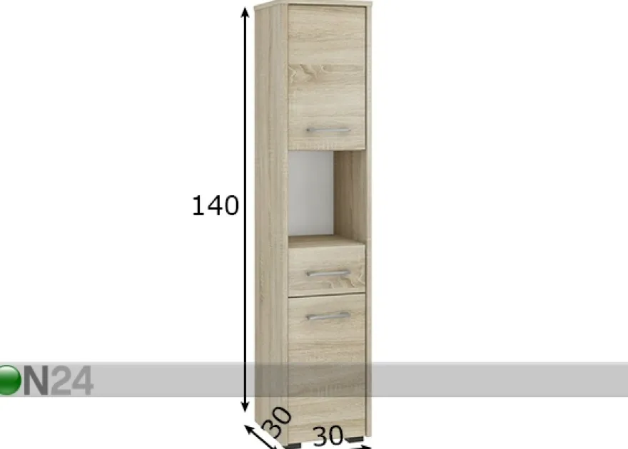 Kylpyhuoneen kaappi Fin