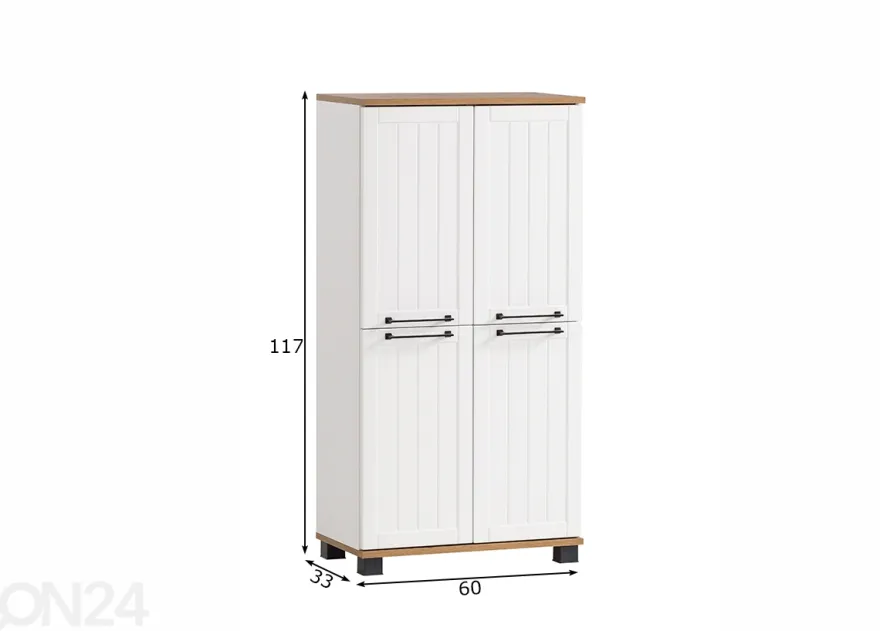 Kylpyhuoneen kaappi Jelda 60 cm