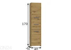 Kylpyhuoneen kaappi Olbia 40 cm