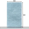 Kylpyhuoneen matto Cotton Stripe 60x60 cm