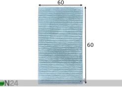 Kylpyhuoneen matto Cotton Stripe 60x60 cm