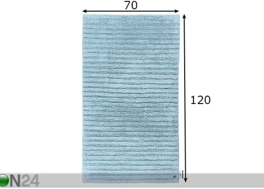 Kylpyhuoneen matto Cotton Stripe 70x120 cm