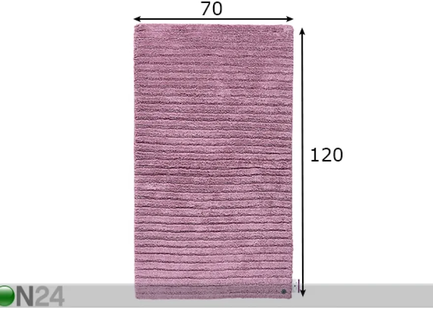 Kylpyhuoneen matto Cotton Stripe 70x120 cm