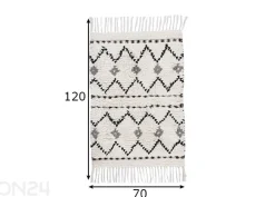 Kylpyhuoneen matto Ethno Bath Zigzag 70x120 cm