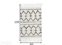 Kylpyhuoneen matto Ethno Bath Zigzag 60x100 cm