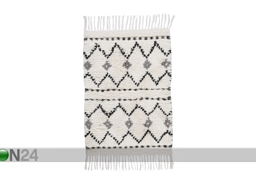 Kylpyhuoneen matto Ethno Bath Zigzag 70x160 cm