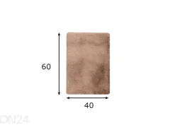Kylpyhuoneen matto Heaven Taupe 40x60 cm