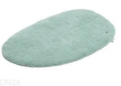 Kylpyhuoneen matto om Tailor Cozy Bath Uni Pebble 60x100 cm, mintunvihreä