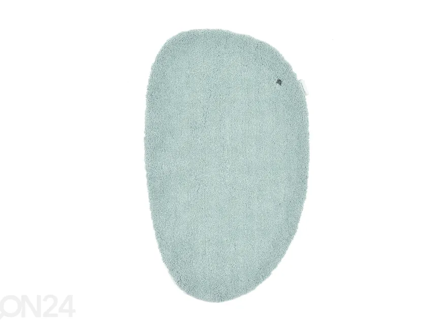 Kylpyhuoneen matto om Tailor Cozy Bath Uni Pebble 60x100 cm, mintunvihreä