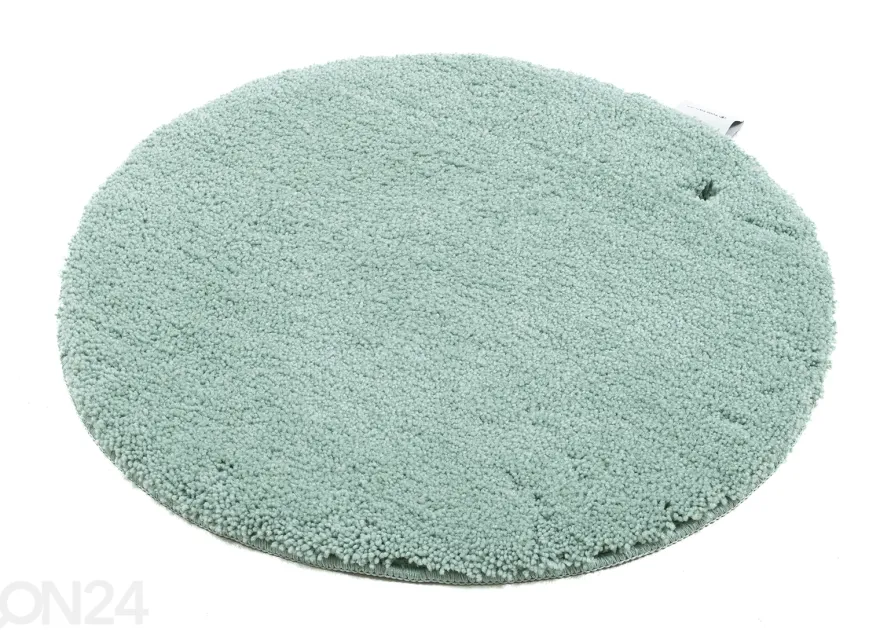 Kylpyhuoneen matto om Tailor Cozy Bath Uni Ø60 cm, mintunvihreä