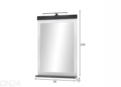 Kylpyhuoneen peili + LED valaisin Sherwood