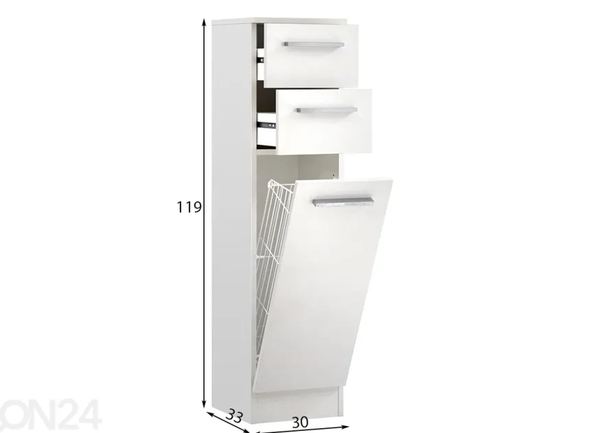 Kylpyhuoneen pyykkikaappi 335