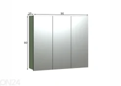 Kylpyhuoneen seinäkaappi Pure Bliss 90 cm
