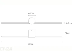 Kylpyhuoneen valaisin Mizar 60 cm
