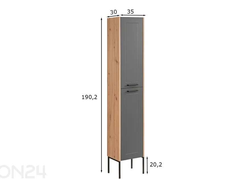 Kylpyhuonekaappi Sintra 170 cm